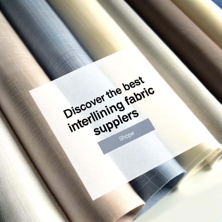 Top Interlining Fabric Suppliers