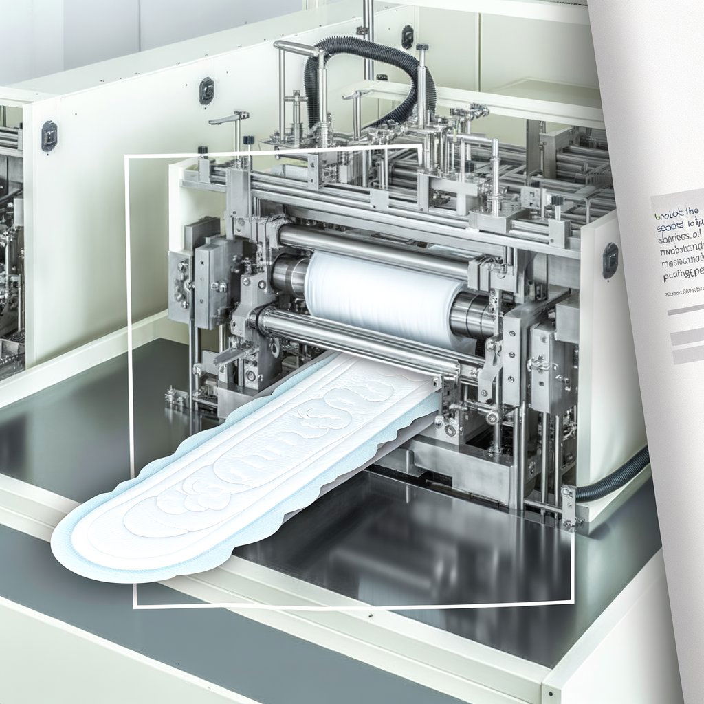 A comparison table showing the differences in price, automation level, production capacity, and features between a semi-automatic and fully automatic sanitary pad making machine. The table highlights the key factors to consider when choosing the right machine for your production needs.