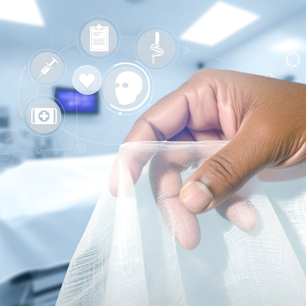 Nonwoven fabric used for medical purposes